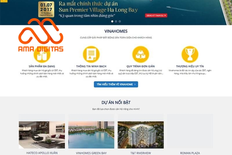 thiết kế website bất động sản đẹp